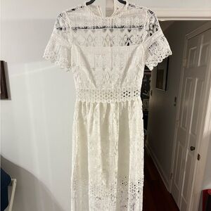 ALEXIS Phillipa Lace Maxi Dress, size S